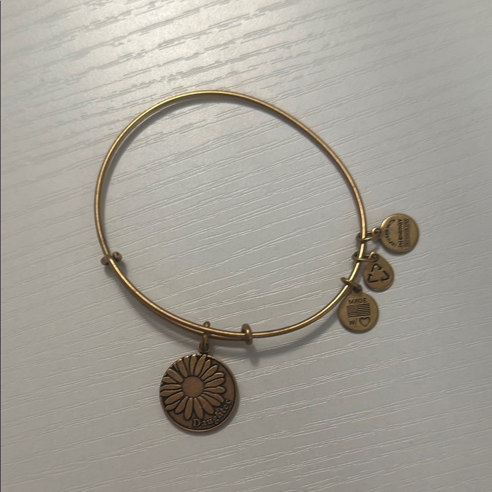 Alex and Ani gold daughter bracelet
